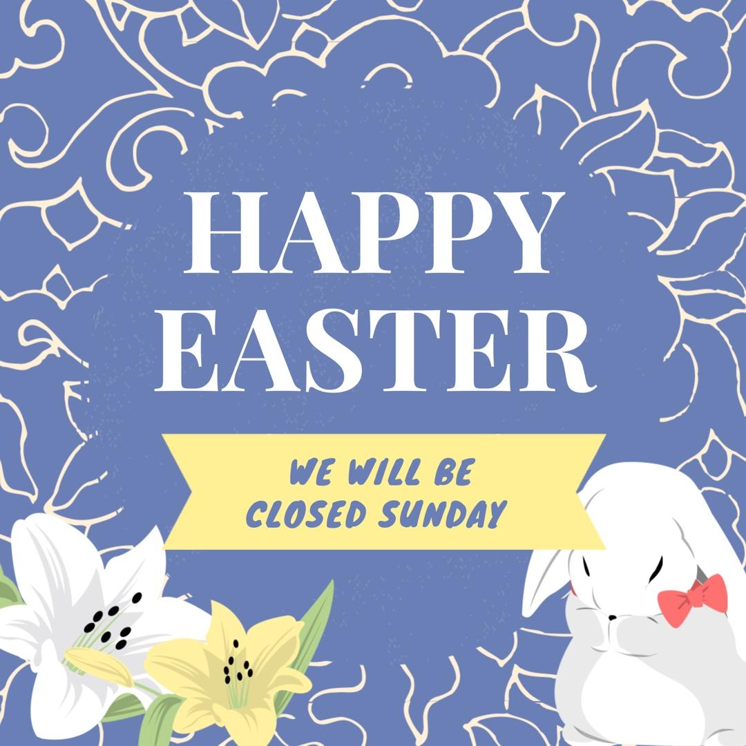 🐰 Hoppy Easter! 🐰 We will be closed today to spend the holiday with our family and friends, but we will return tomorrow to help you with all your spring wardrobe needs! 🌷🐣💐 #happyeaster #happypassover #springshopping #shoplocal
