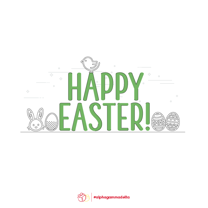 Happy Easter, sisters! #AlphaGammaDelta #LovingLeadingLasting