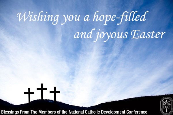 NCDCorg's tweet photo. Happy Easter from NCDC! 

This Easter season, we wish you and your families a joyful celebration of the central mystery of our Catholic faith: Christ's Resurrection. https://t.co/G86YH2GFE6