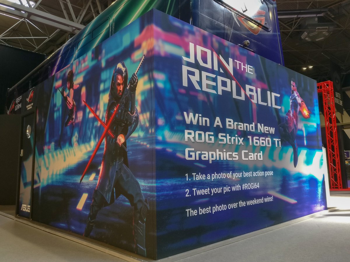 ATTENTION! Competition at the #rogi64 booth! Come win a new STRIX 1660 Ti!

Can you beat us? 😎