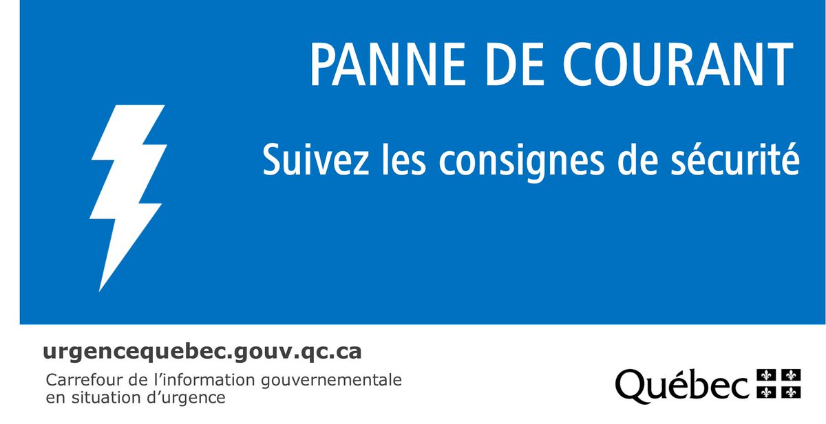 #Inondation - Suivez les consignes de sécurité en cas de panne de courant : bit.ly/2L2vWV4 

⚠️ Conservation des aliments : bit.ly/2GaE9Cm  
⚠️ Intoxication au monoxyde de carbone : bit.ly/2DgsLDy 

#MSGU #crue