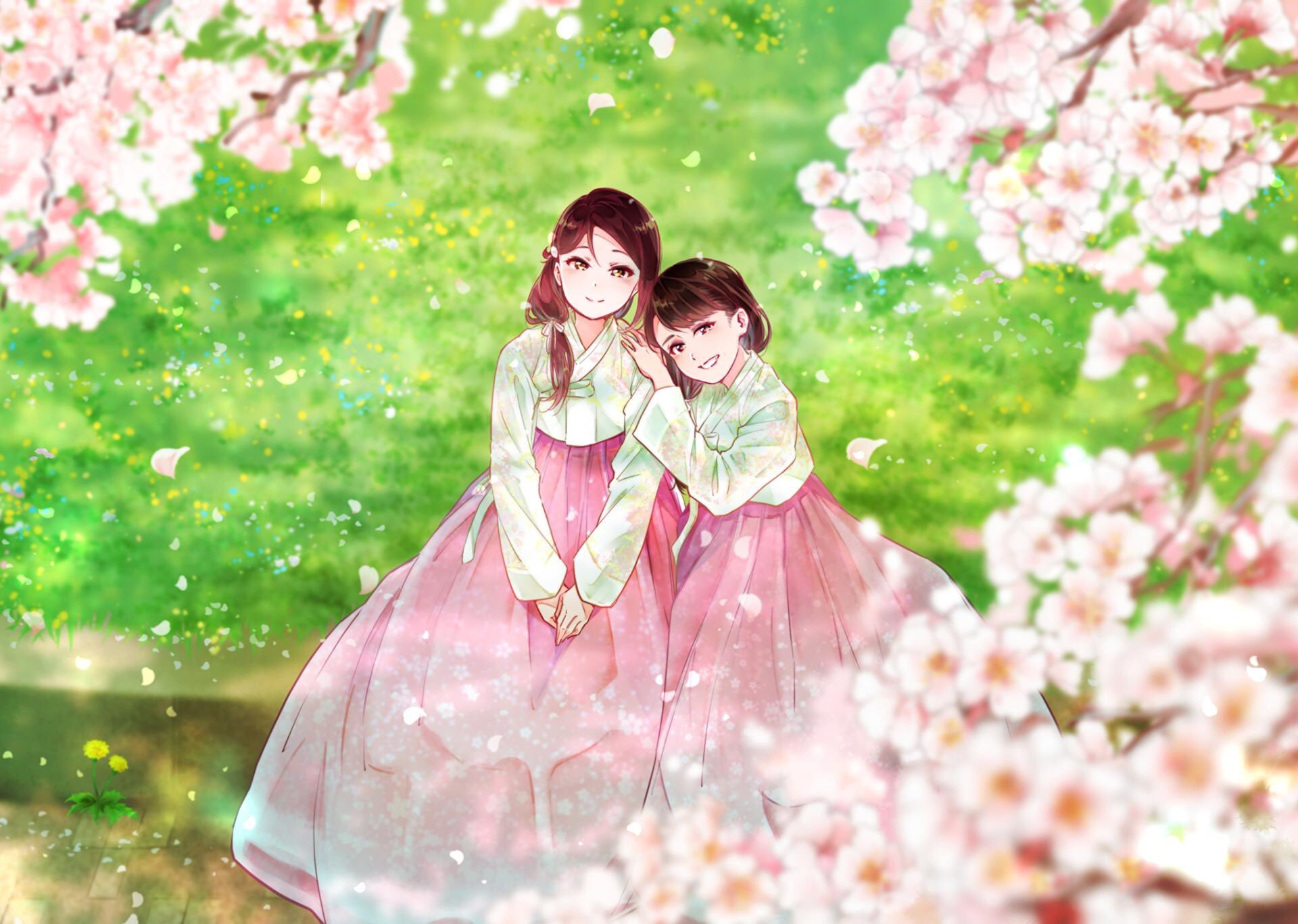 青椿トト 改めまして アジアツアーソウル公演にて逢田梨香子さんへのフラスタのイラスト チマチョゴリを着た2人を描かせていただきました この度はありがとうございました 青椿トト 改めまして アジアツアーソウル公演にて逢田梨香子さんへのフラスタのイラスト チマチョゴリを着た2人を描かせていただきました この度はありがとうございました