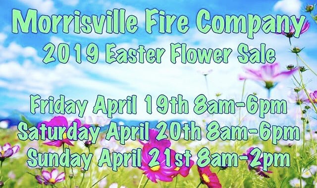 xterrors's tweet photo. Last minute flower needs?  On your way to see family and not sure what to bring? No problem - Swing by Morrisville Fire Company. They have plenty of selection left and proceeds benefit our local volunteers. Win-win-win! #morrisvillepa https://t.co/uJvJe6fvpE