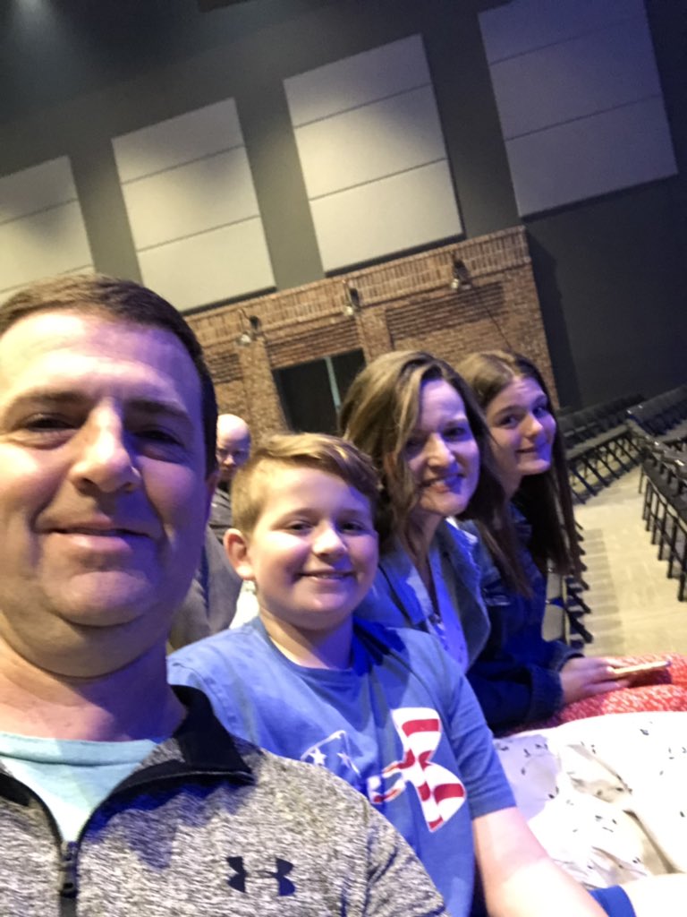 Nicekaren71's tweet photo. Sitting 3rd row in Transit auditorium so Sam can get the FULL EASTER experience. #heneedsjesus #easterwc https://t.co/mQBcZNK7PD