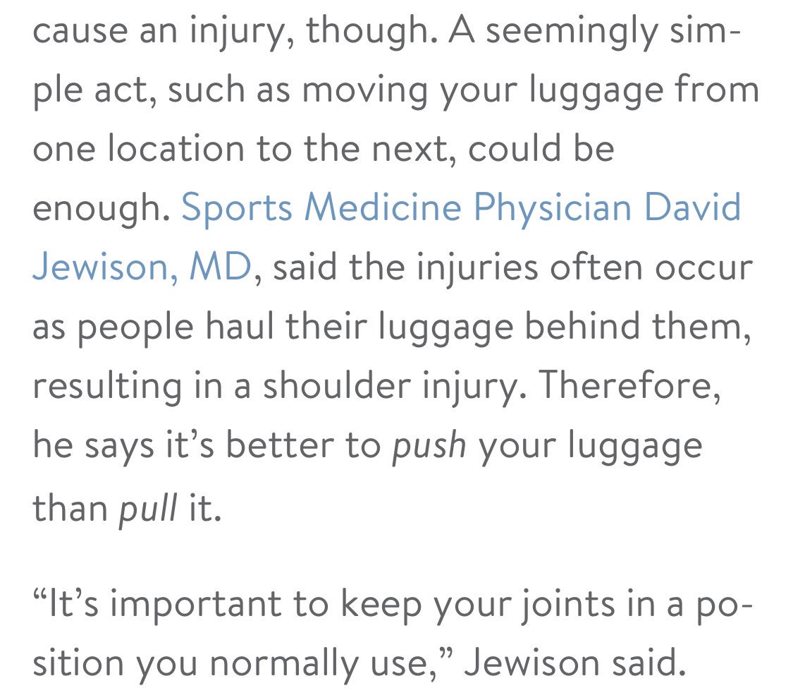 glideluggage's tweet photo. 🤔 if only there was a way to help "the  more than 84,000 people each year treated in emergency rooms, doctor’s offices, and clinics for injuries related to luggage." 

#glideluggage 

https://t.co/ALX4i1hbdr https://t.co/VomMyTC1S8