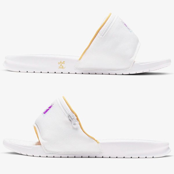 nike fanny pack slides white