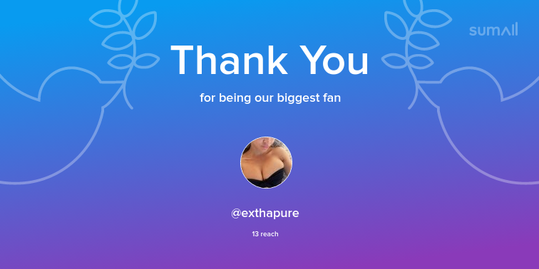 johnenabors's tweet photo. Our biggest fans this week: @exthapure. Thank you! via https://t.co/KNDFlUnhdm https://t.co/9xcVMJlgMz