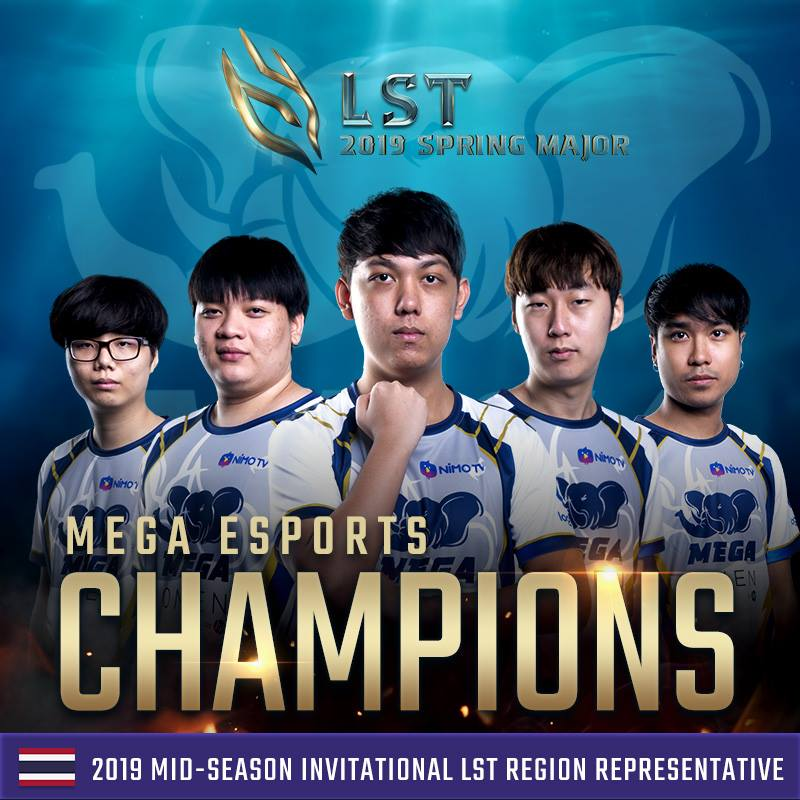 CONGRATULATIONS TO <a href="/MEGAEsportsSEA/">MEGA Esports</a>! They are the #LST 2019 Spring Split Champions after beating team #EMP 3-0 and will represent SEA region in the 2019 Mid-Season Invitational!

Thank you to team EMPIRE for a great split.

See you at #MSI!