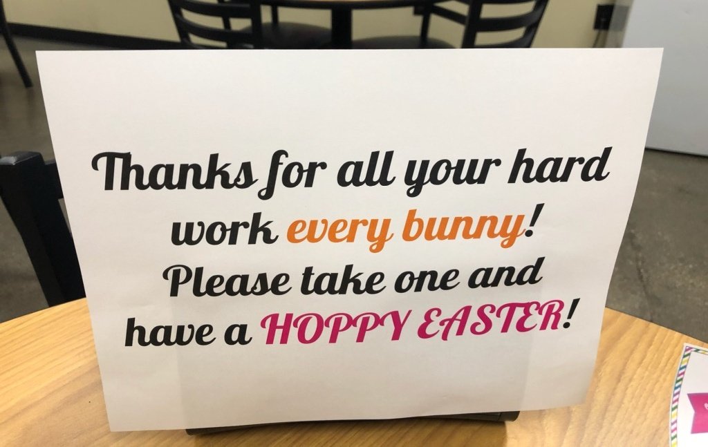 dkennedy681's tweet photo. Hope every "bunny" has a very "Hoppy" Easter! Thank you @HDLapeer. @amytlawrence1 @briee413 @J_Koltunowicz @JimmyMMcConico @nltomlin @MickmeunierT https://t.co/Zdwz8jZoTU