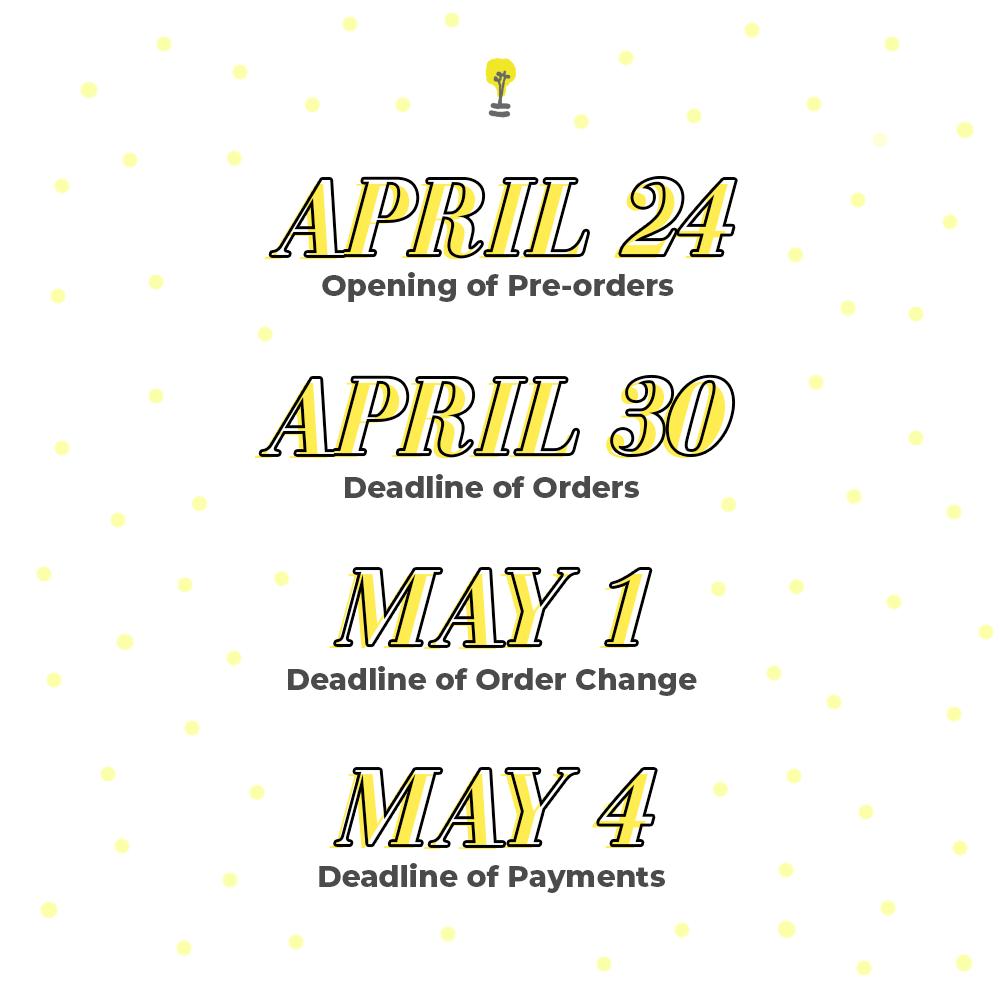 braytcreatives's tweet photo. [IMPORTANT💡]

Here are the dates to remember for the second batch of pre-orders! https://t.co/jpg9GaRs1f