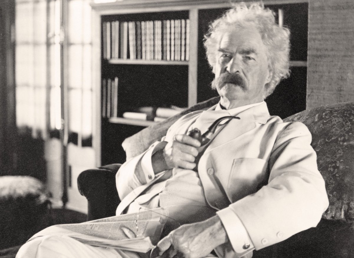 ON THIS DAY in 1910, #Author #SamuelLanghorneClemens, better known as #MarkTwain, died in #ReddingCT.
