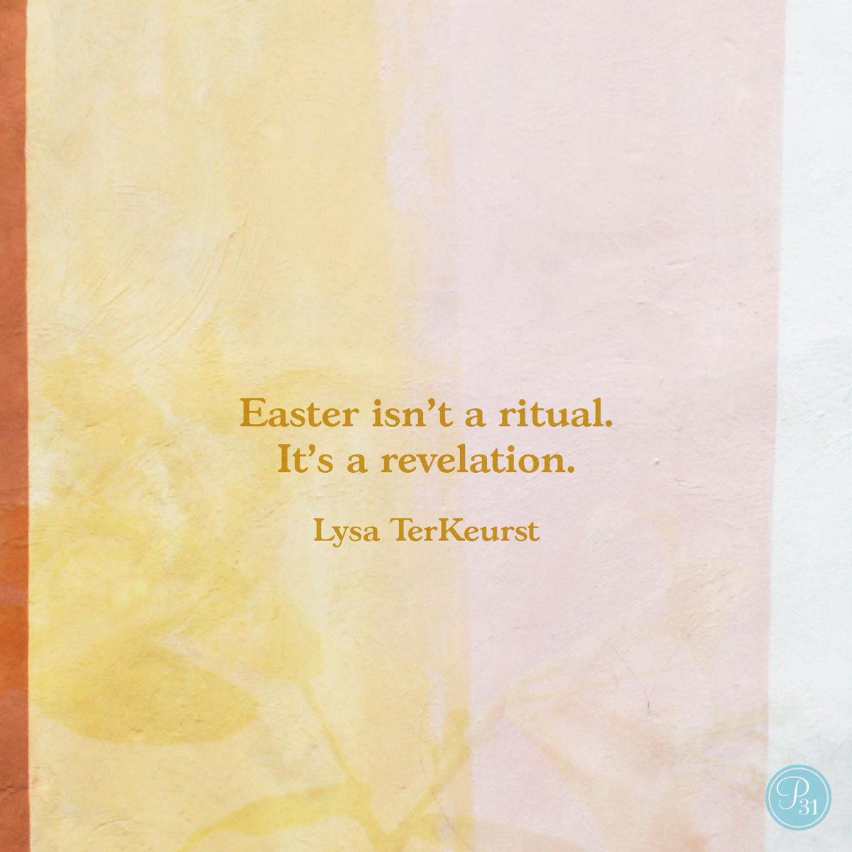 LysaTerKeurst's tweet photo. Jesus, we don't want Easter to become a ritual. We want it to be a revelation. Reveal what needs to be resurrected within our hearts this year. Places where there’s been a wounding but not yet a full healing. Places where we're not living fully alive in You. https://t.co/fRLe837Nw8