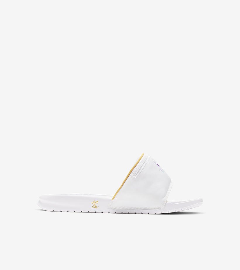 nike benassi jdi fanny pack white