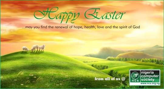 NigeriaComputer's tweet photo. Nigeria Computer Society (NCS) wishes you a Happy Easter! May this season be one of joy, peace and progress. https://t.co/HypjqVsuTF