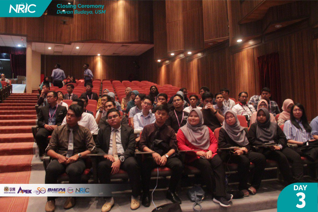 NRICUSM's tweet photo. This is the closing Ceremony of NRIC 2019. Yes pees, that's a wrap! See you all again next year! #nric2019 #tweleveyears https://t.co/4OmwxbncKC