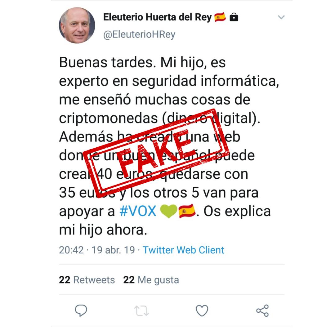 ⚠ ¡OJO! Se trata de una estafa.

✅ Si deseas realizar alguna donación a VOX, utiliza nuestra web: voxespana.es/juntos
