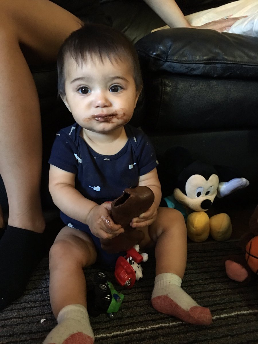 Deaths_ghost's tweet photo. My youngest Noah enjoying his chocolate bunny 🐰😍😍❤️❤️ and toys #EasterSunday #Saucepapi https://t.co/FkNmQGPYVQ