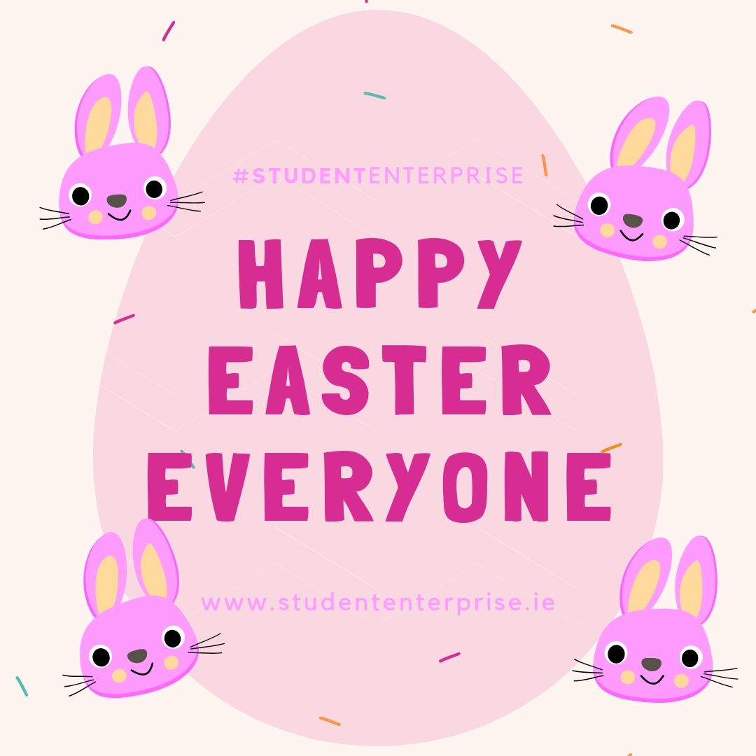 StudentEntProg's tweet image. Happy Easter everyone! Don’t eat all your Easter eggs in one go! 🐰🐣

#StudentEnterprise