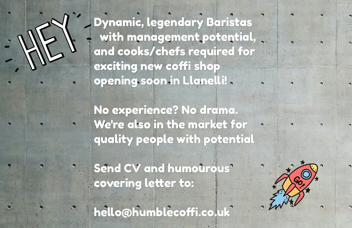Any aspiring chefs/cooks Llanelli/surrounding area looking for a stepping stone? Take our vision and run with it.... instagram.com/humblecoffi?ut… <a href="/pjtaylor88/">Pete taylor</a> <a href="/RyJaTaylor/">Ryan Taylor</a> <a href="/socoffeetrades/">SO Coffee</a> <a href="/ScottOtten/">Scott Otten</a> #humble