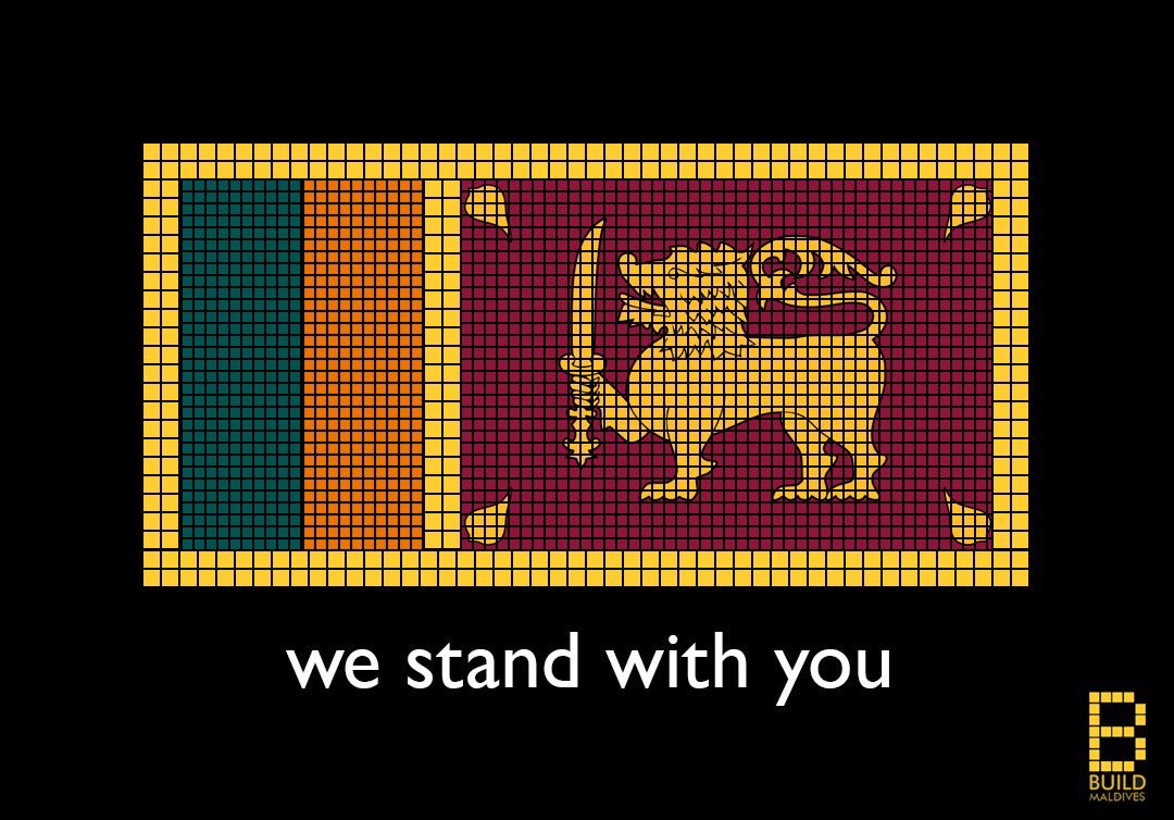 buildmv's tweet photo. Terrorism has no place in our mind, body or souls! We stand with those affected by the attacks! 🇱🇰🇲🇻 #buildmv #buildwithyou #SriLankaTerrorAttack https://t.co/dyvieIL0ws