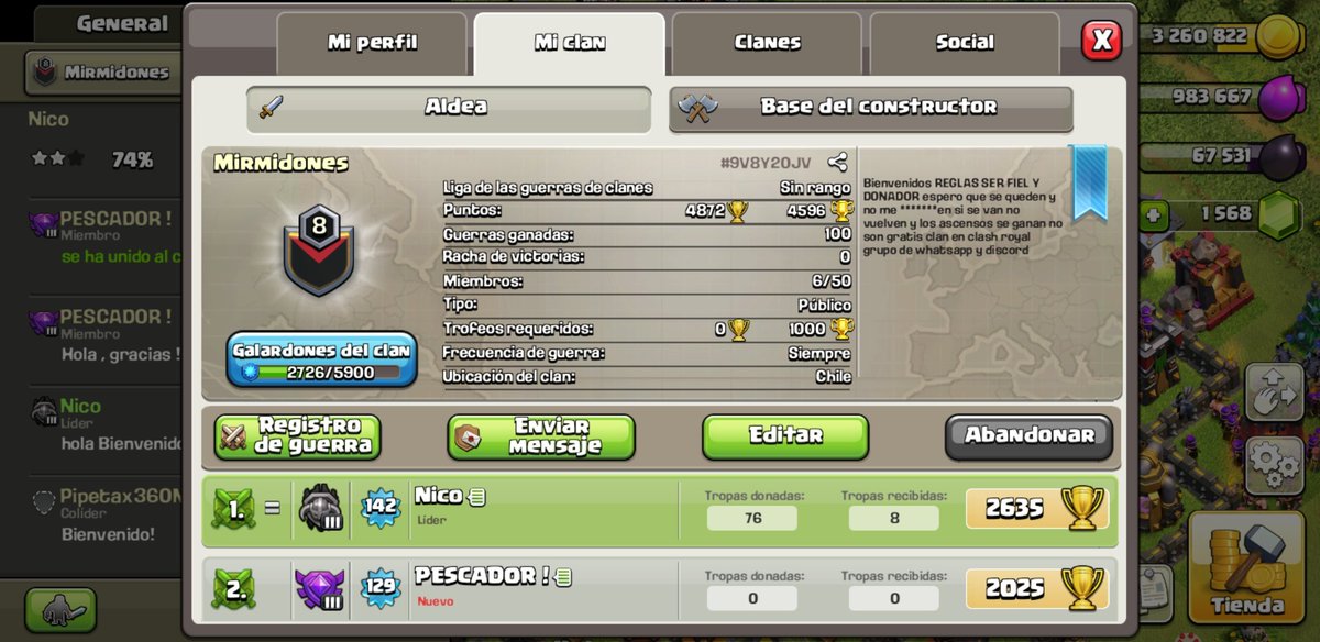 Será este el momento de re activar el juego que nos vio nacer ?
Todos quienes extrañen guerras de antaño serán Bienvenidos🔥