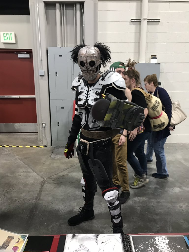 DeeplyDapper's tweet photo. SKELETRON! I am always delighted when I see Turbo Kid cosplay. Makes me feel like I’m back in the far future of 1997. Big thanks to everyone that came by our booth this weekend for @fanxsaltlake we will see you in September!! @turbokidfilm #FanXSpring2019 #FanXSpring https://t.co/oYlRqQSrqK