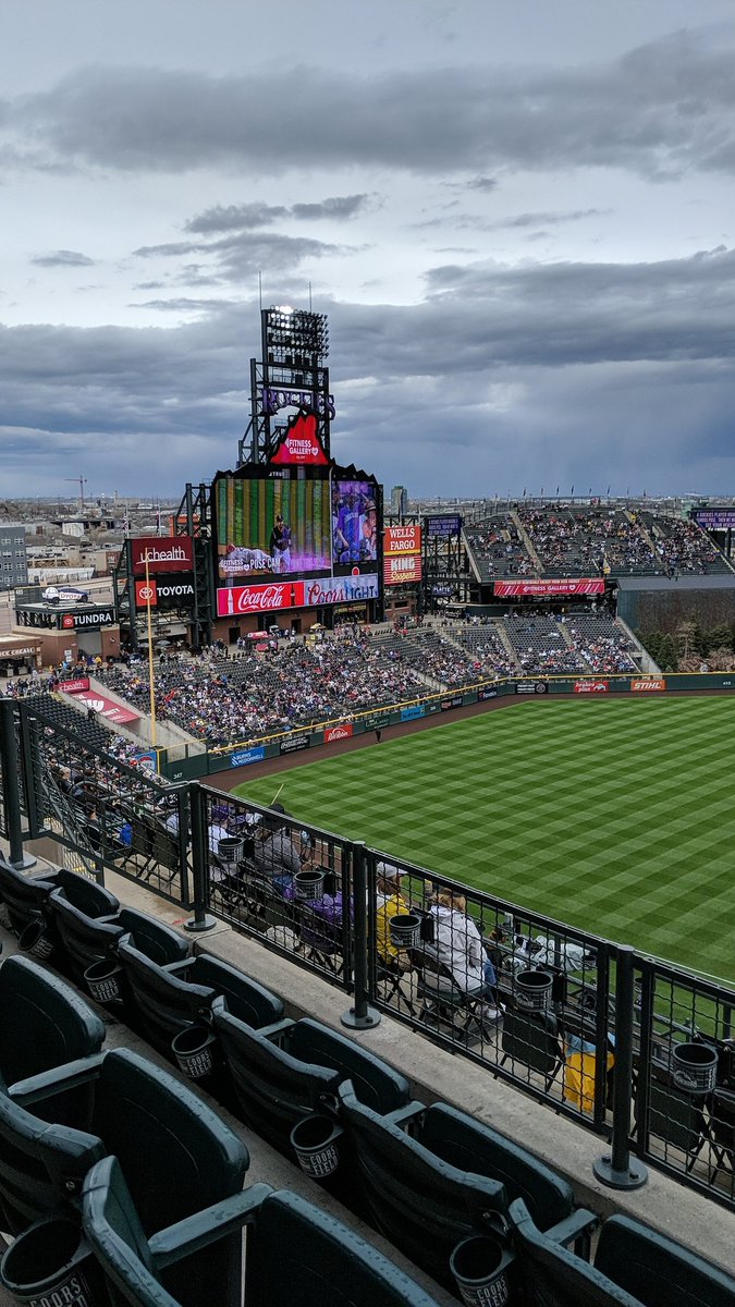 JakeWalker47's tweet photo. #lotteryseatupgrade @ColoLottery Need some relief from the wet seats all the way up here! U338, Row 16, Seats 1,2 https://t.co/IngejBjbBz