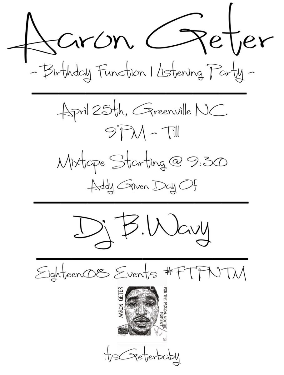 Always dreamed about dropping on my actual birthday. This year been about getting what I want. With that being said we going up Thursday night in celebration of the tape, my G day, &amp; any other Taurus in the building 😈💪🏽 #itsGeterbaby #ForThePassionNotTheMoment #Eighteen08Events