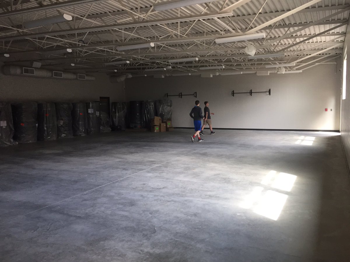 Ptown76's tweet photo. Just got a special tour of Howard’s new wrestling room.  It’s AWESOME! https://t.co/RyQ1WbU1a1