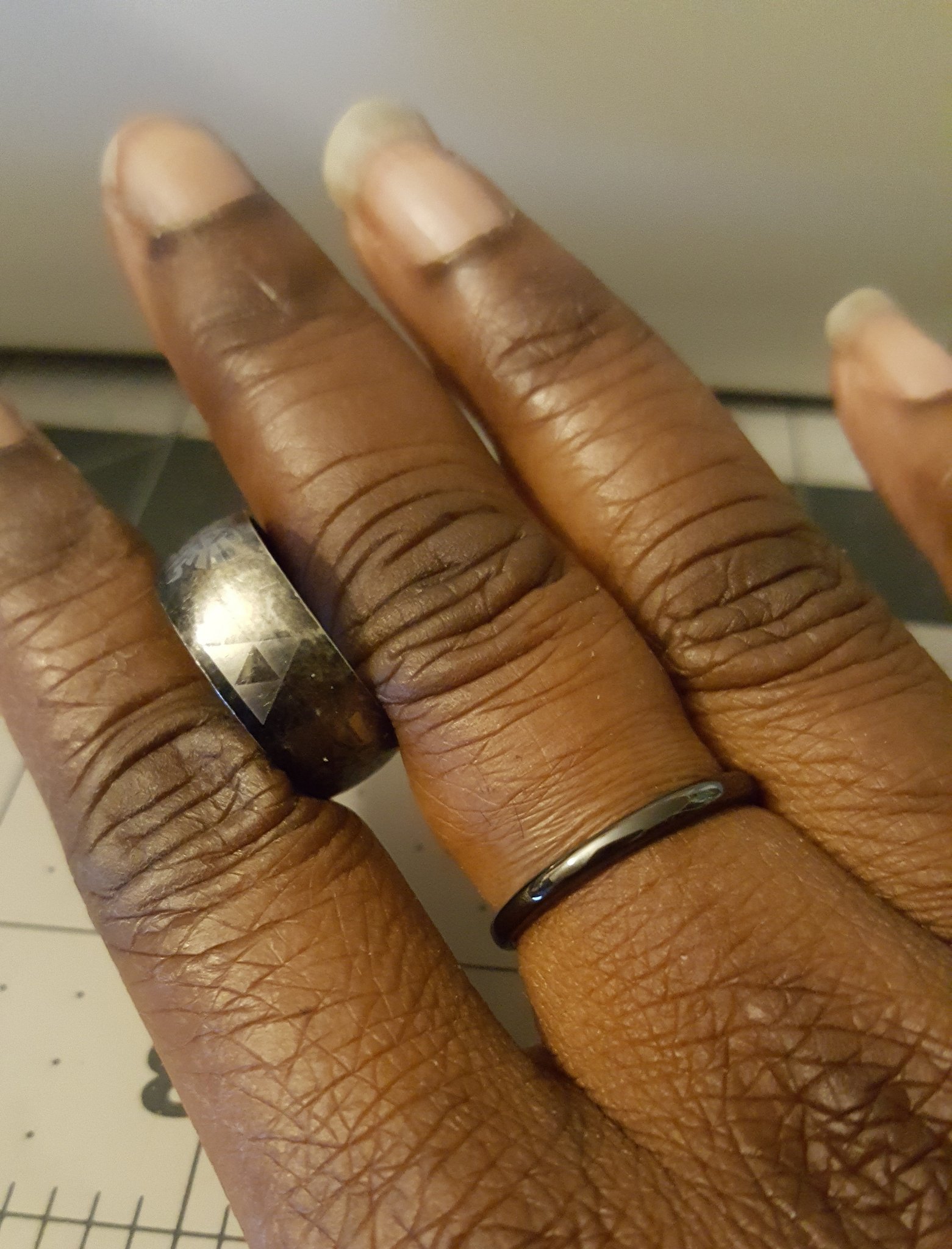 KuwaCraft aka Husbando Hoodies on X Out with the old and in with the new. I m replacing my orignal ace ring with something different. My old one was tarnishing and you really