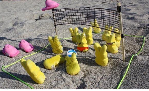 NighthawkBeach's tweet photo. Happy Easter to all our Beach Volleyball Peeps! #NighthawkBeach https://t.co/ZOPjhKtHRq