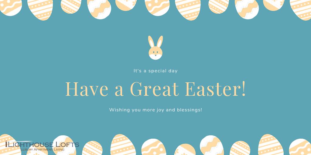 LighthouseLofts's tweet photo. Have an eggciting Easter! 🐣 https://t.co/t8CxbpQymX