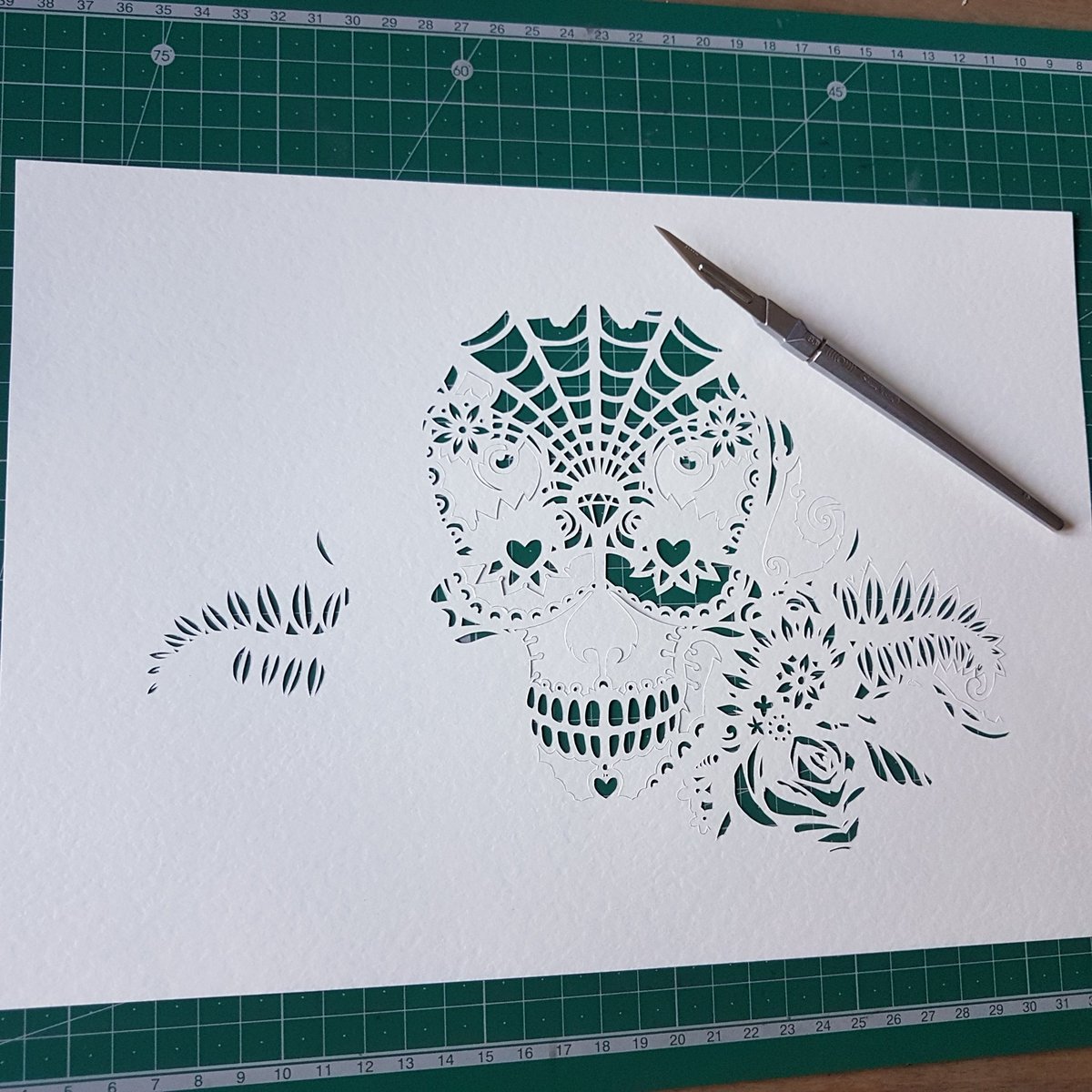itsmagicpaper's tweet photo. When paper cutting is life! #HappEaster #PaperPanda #SugarSkulls #BirthdayPresent #LoveIt https://t.co/XGaVPNcd2W