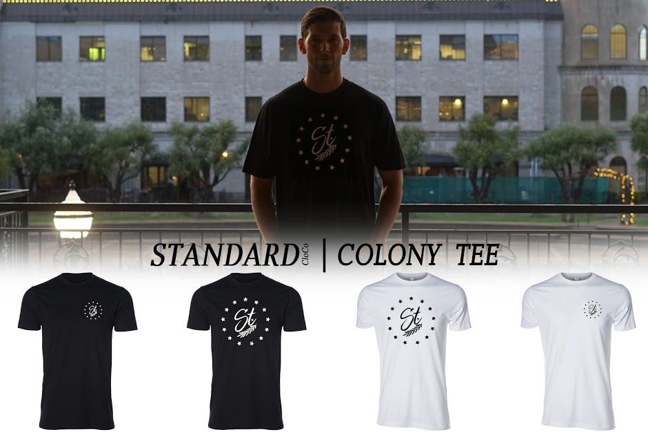 standardcloco's tweet image. 📦Restocked📦 Our ||Colony Tee|| comes in ✌️ different types. Cop yours today by clicking the link in our bio. #StandardCloCo #SolidFoundations #ConstructingNewLevels