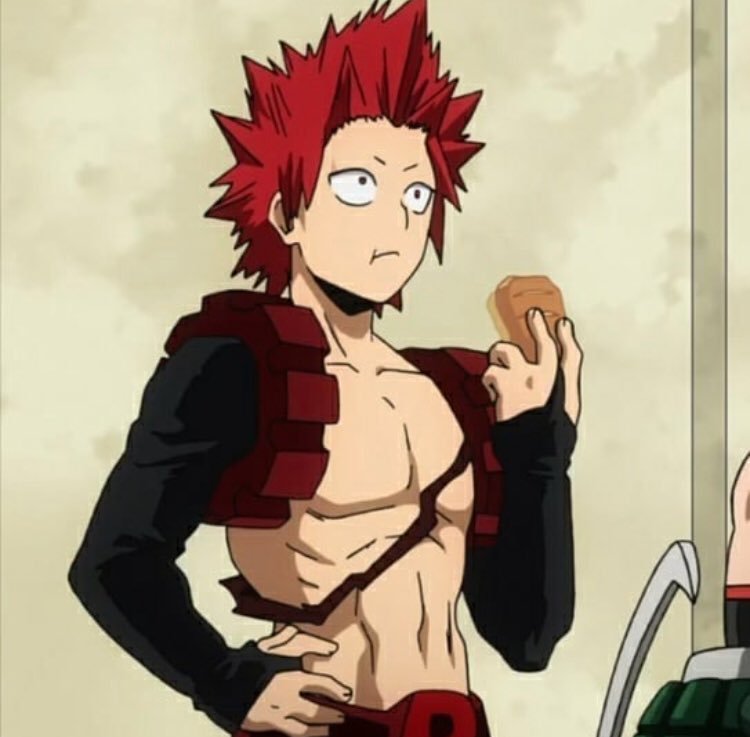 DailyKirishima's tweet photo. Kirishima taking his snacks 😋🍗 https://t.co/MM11lsE7Vl