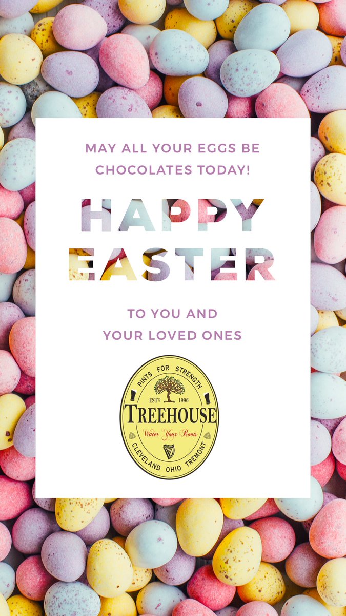 treehouseCLE's tweet image. HAPPY EASTER 🐣🐰 We Open at 11am • Brunch 11-3 • Live Music with Bibles &amp;amp; Barfights 6-9