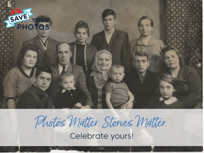 Don’t just save your photos – use them to celebrate and honor your loved ones. Photos Matter. Stories Matter. Celebrate Yours! #saveyourphotos #tellyoustories  shrs.it/232c6