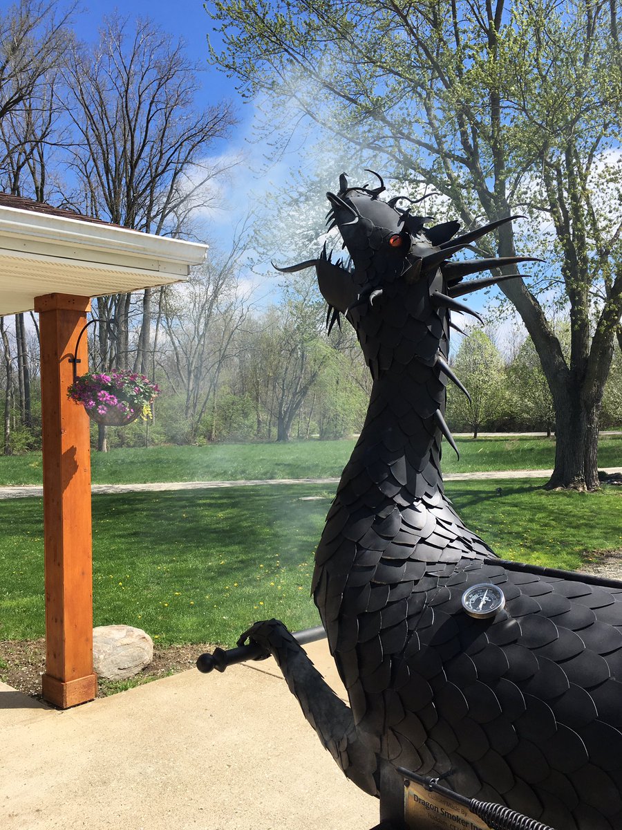 Happy Easter to all who celebrate it!  Ribs and chicken rubbed and ready.  Dragon Smoker is up to temp &amp; about to get loaded.  4 hours until we feast.