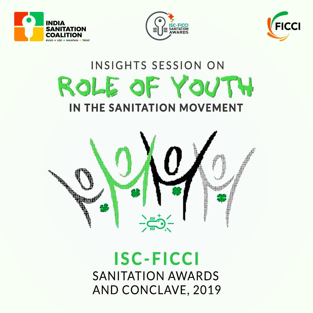 indsancoalition's tweet photo. For an ODF India our youth is to play a pivotal role. ISC-FICCI SANITATION AWARDS AND CONCLAVE, 2019 25th AND 26th APRIL.#isanitation #swachhsurvekshan2019 #SwachhBharat #SurviveOrSink #BeatTheShit #FICCI @ficci_india @swachhbharat https://t.co/cRnV6iUken