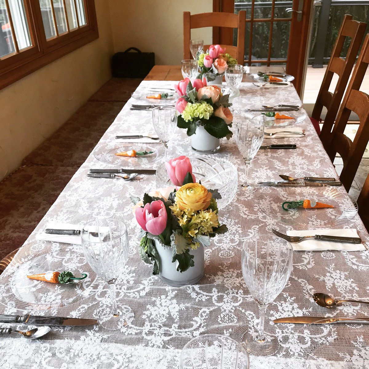 Thebestoffood's tweet photo. Easter table. #EasterSunday https://t.co/8nt9FYtwdC