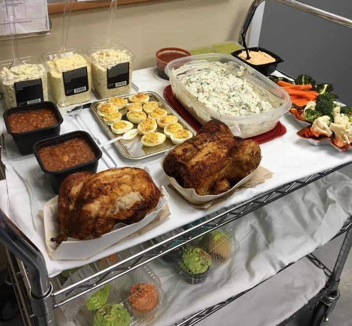 nursebee_21's tweet photo. Hey Maureen, no card games today! Our card table is occupied by our potluck food because we are working on this holiday. Hospitals never close, we leave OUR families to take care of YOURS!!! Is your office open? Didn’t think so... #maureenwalsh 

Happy Easter 🐰 https://t.co/WZyapNA3W2