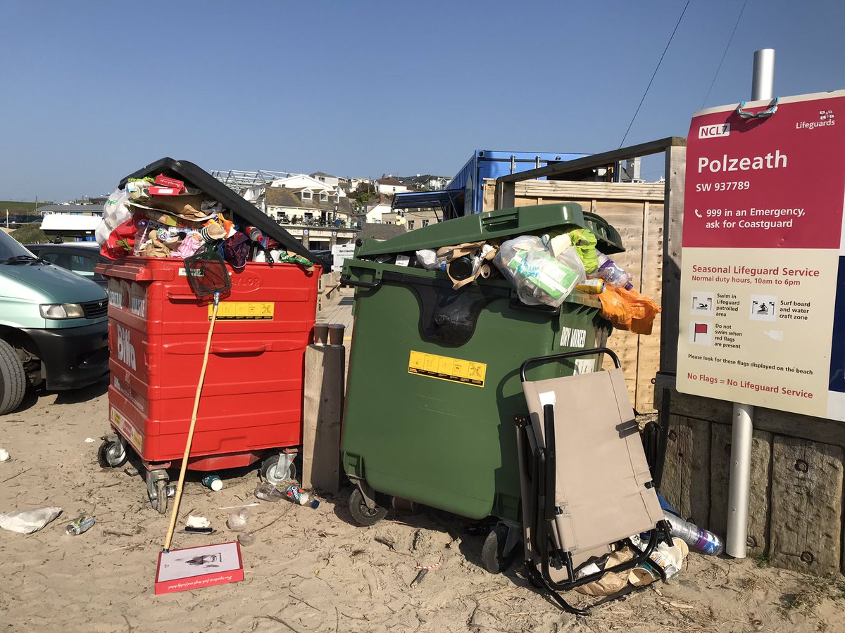 CleanerSeasOrg's tweet photo. Ask yourself:

Manufacturers - Did we think about end of life at beginning of life?

Visitors - Did we #Reuse #reduce #refill #recycle (how much packaging in this bin could be avoided?

Hospitality - Did we TAKE RESPONSIBILITY? - we rely on beautiful beaches 

#CleanerSeas https://t.co/CAv40Nw7J7