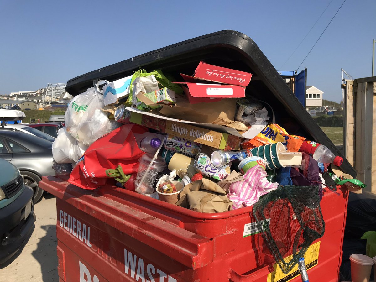 CleanerSeasOrg's tweet photo. Ask yourself:

Manufacturers - Did we think about end of life at beginning of life?

Visitors - Did we #Reuse #reduce #refill #recycle (how much packaging in this bin could be avoided?

Hospitality - Did we TAKE RESPONSIBILITY? - we rely on beautiful beaches 

#CleanerSeas https://t.co/CAv40Nw7J7