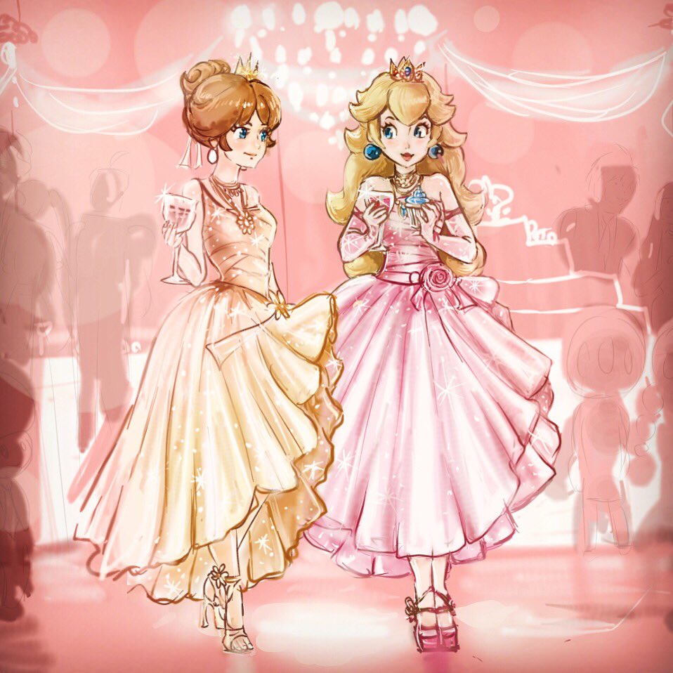 Peach and daisy fancy occasion. for iPhone. 