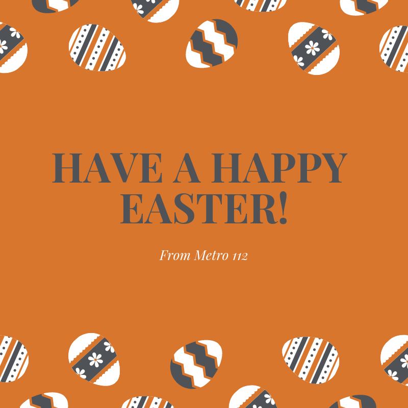 Metro112Apts's tweet photo. We are wishing our residents an egg-cellent and bunny-tastic Easter! May your day be fun, memorable and happy! https://t.co/7SQsz6cgkr