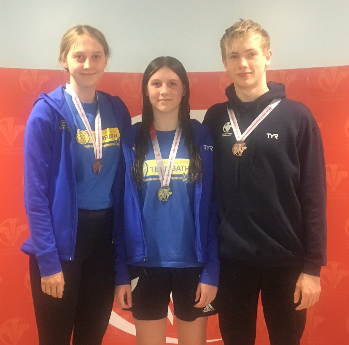 TeamBathAS's tweet photo. This afternoon’s Medal haul 🥇🥉🥉from @SwimWales LC Championships #SWLC19 👏👏 https://t.co/0blZJUkNCv