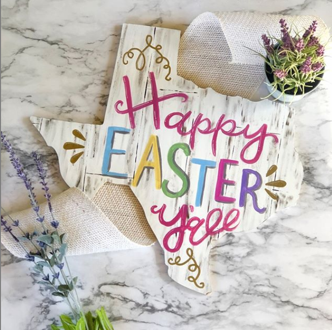 marketambassdor's tweet photo. Happy Easter Ya'll!! Cool sign and post by @amandarosemakes! #ambassador4tx #texaseaster #easteryall #texaslove https://t.co/KZ1CkxmFMD