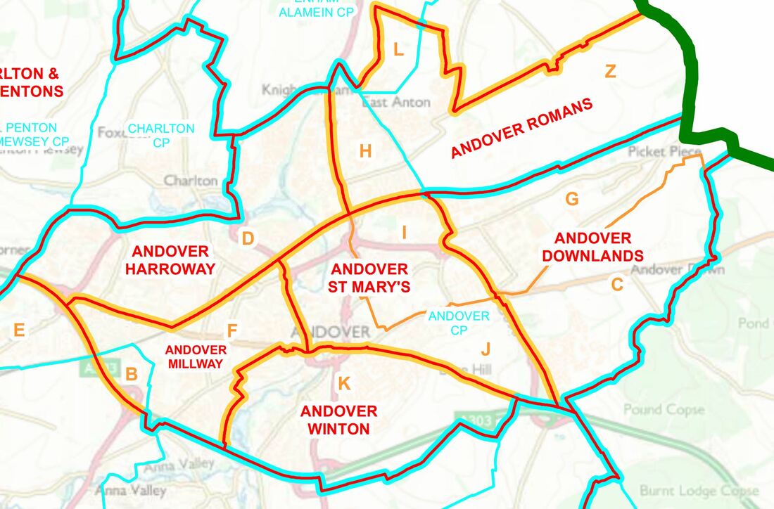 andoverprogress's tweet image. Here is a map that shows the revised boundaries for the Andover wards that will be used for the local government elections on May 2nd ...