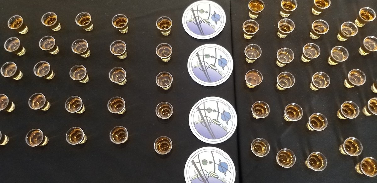 Glasgowin2024's tweet photo. Of course we couldn't announce the Glasgow Worldcon bid without a party. Hence the whisky. @irnbru is also available. If you are at @ytterbiumcon, come join us. https://t.co/8aG32jlQBx