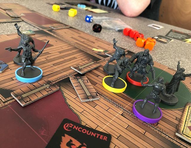 The_SCGC's tweet photo. Playing Hellboy the board game that some of the guys picked up at #scgc2019 the ghost of Rasputin just showed up as the Boss #hellboy #hellboytheboardgame @manticgames #lobsterjohnson #rogerthehomunculus #abesapien https://t.co/4IKBBfpdck https://t.co/91GxBREiOb